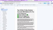where to buy, onlyfans account with balance in 2027: account verification tips