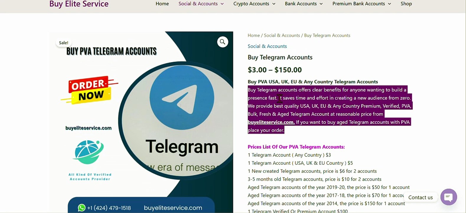 Top 19 Best Sites To Buy Telegram Accounts USA,UK,CA
