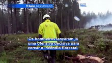 Bélgica: incêndio florestal cercado mas situação continua complicada