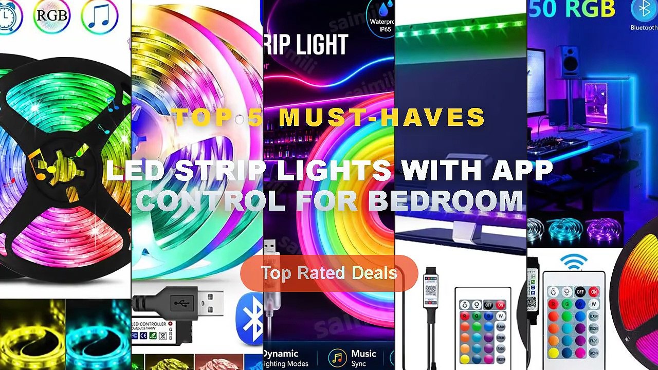 Don't Buy LED Strip Lights With App Control For Bedroom Before Watching This! - Bluetooth LED Strip Lights Smart SMD 505...