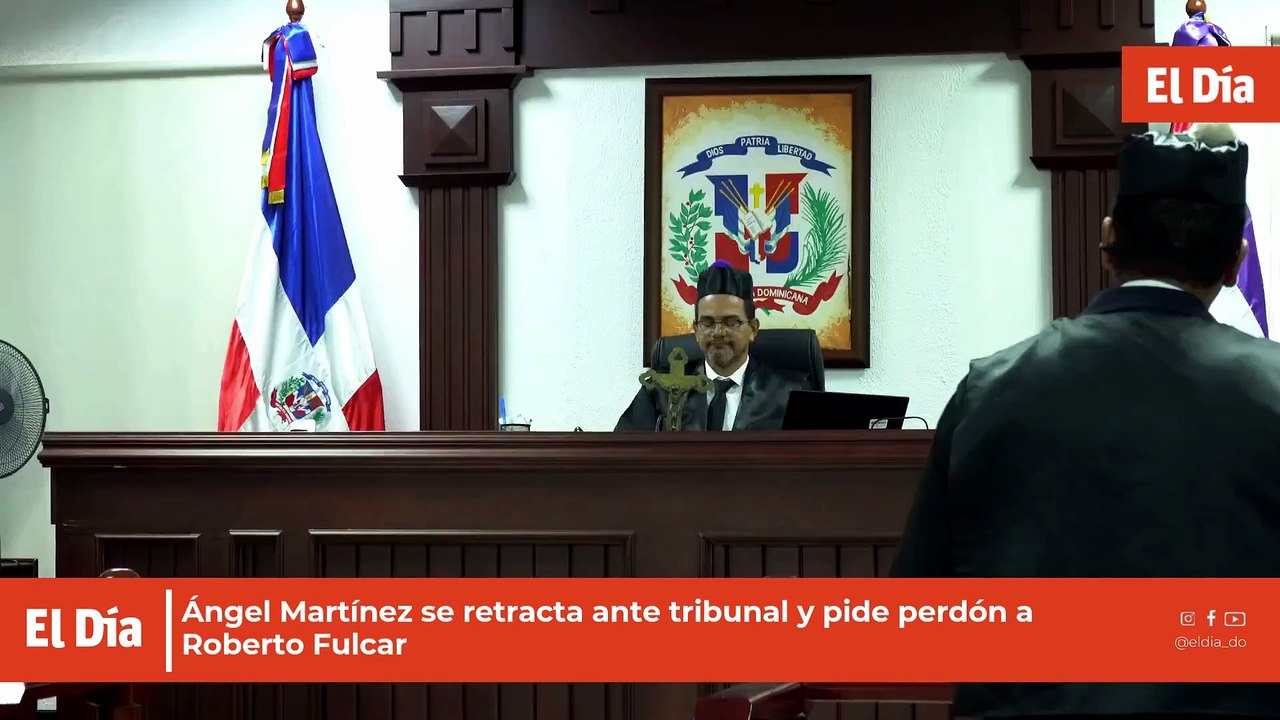 Ángel Martínez se retracta ante tribunal y pide perdón a Roberto Fulcar