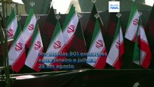 Irão executou pelo menos 900 pessoas desde janeiro, denuncia ONG de direitos humanos