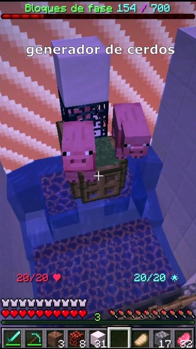 comida infinita con spawner carne cocinada mine...