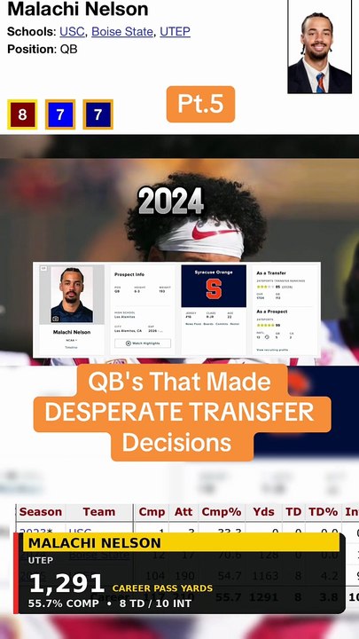 QB's That Made DESPERATE TRANSFER Decisions