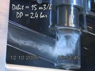 cavitation in a globe valve reverse