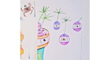 Pure Relaxation: Drawing a dandelion wishes  with Colored Pencils
