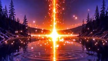 The Sky Opened Over the Lake | Surreal Cosmic Fantasy