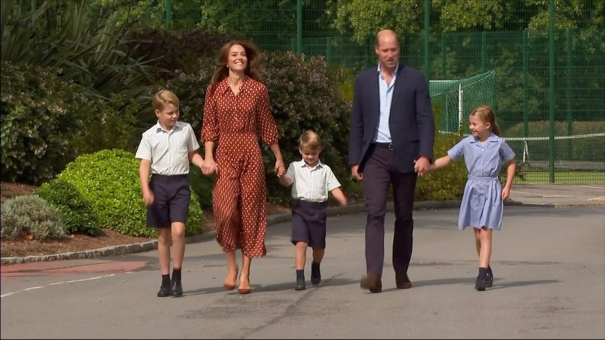Royals' first day at school: memorable moments in pictures