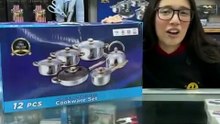 Tira esas ollas viejas! ﻿🗑️﻿﻿🍳﻿ Set de 12 Piezas en Acero Inoxidable por $22.50 ﻿😱﻿ | Erika Deals Hub