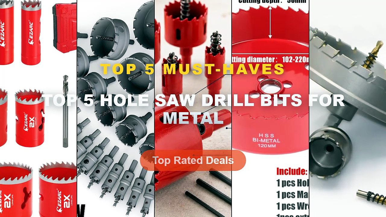 Top 5 Hole Saw Drill Bits For Metal: Top 5 Best...