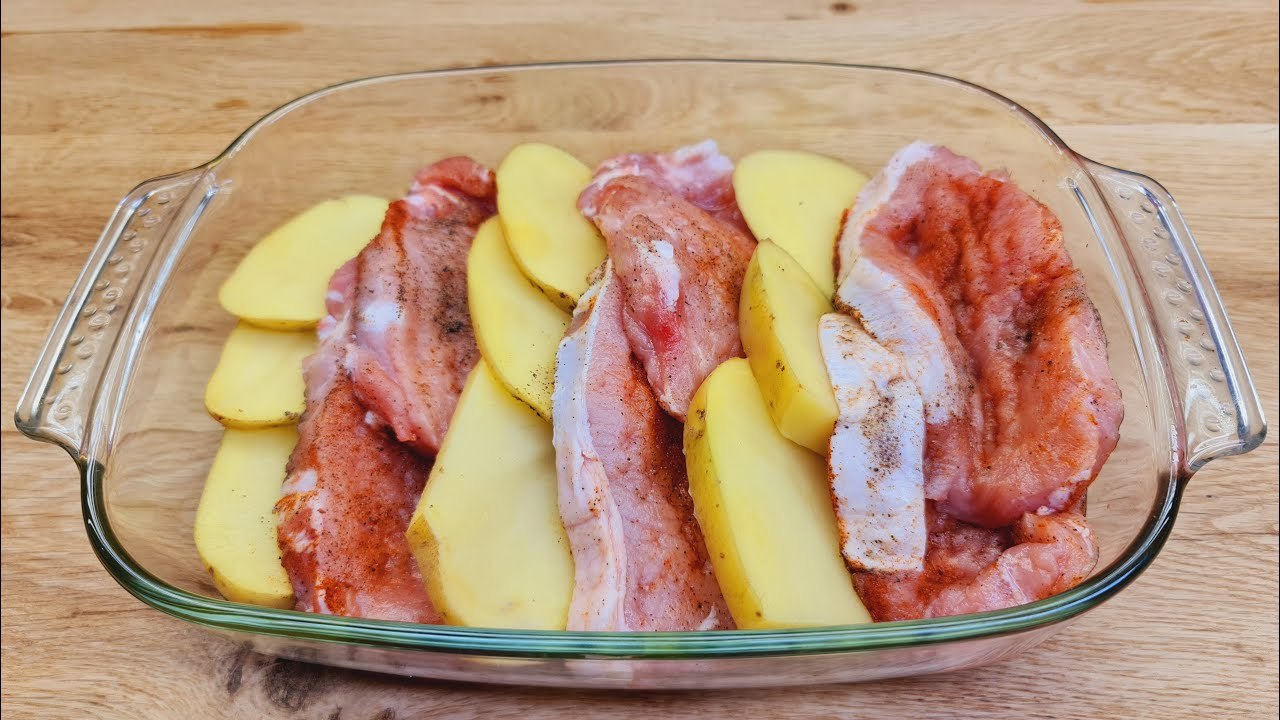 Kartoffeln und Fleisch, das köstlichste und einfachste Rezept für ein wunderbares Abendessen