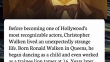 Christopher Walken Was a Lion Tamer Before Becoming a Hollywood Icon