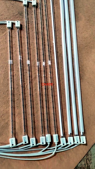 550mm 240V 1500W Infrared Heating Lamp Carbon Quartz Heater Tube for Commercial Heating Solutions