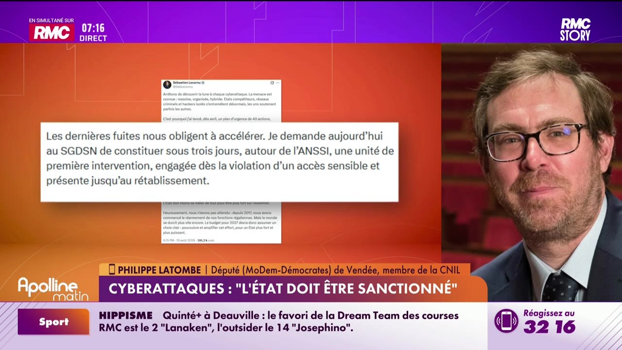 Le parti-pris : Cyberattaques, "l’État est 100%...