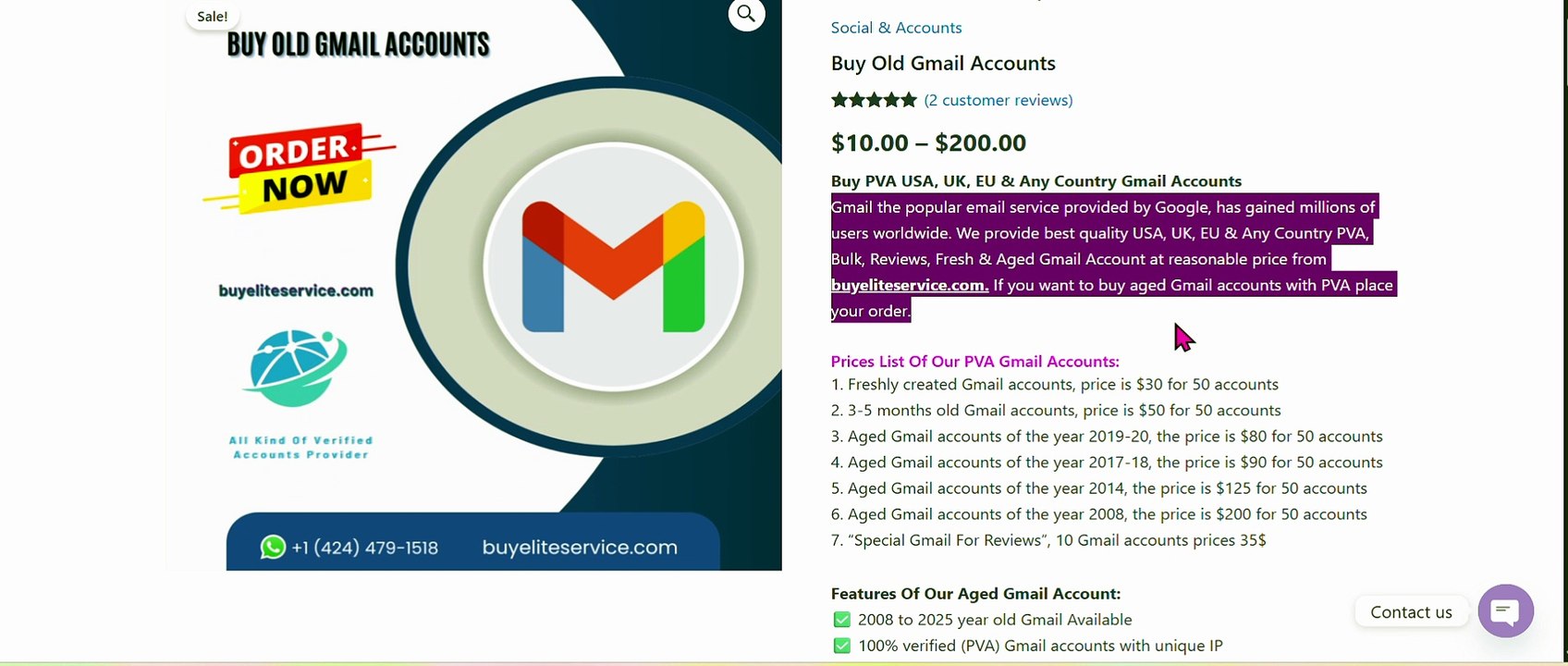 7 Best Sites to Buy Gmail Accounts: PVA & Aged for