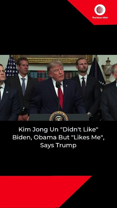 Kim Jong Un "Didn't Like" Biden, Obama But "Likes Me", Says Trump