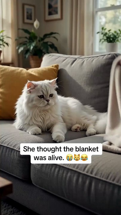 The Persian Cat Declares War on the Blanket