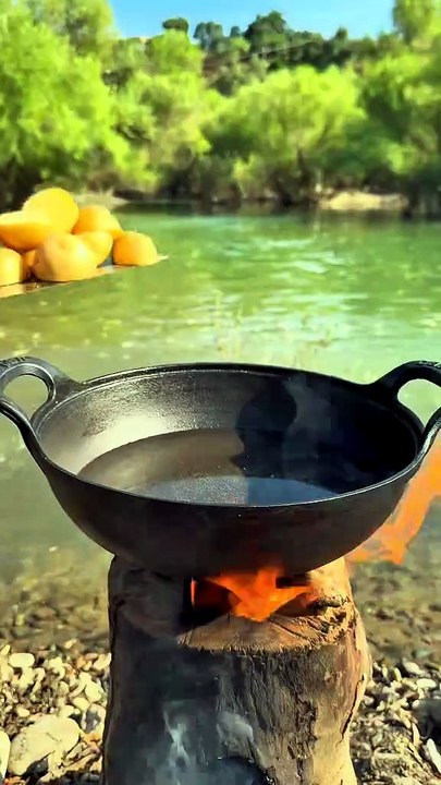 Have you ever eaten a salmon steak this delicious in the nature ?