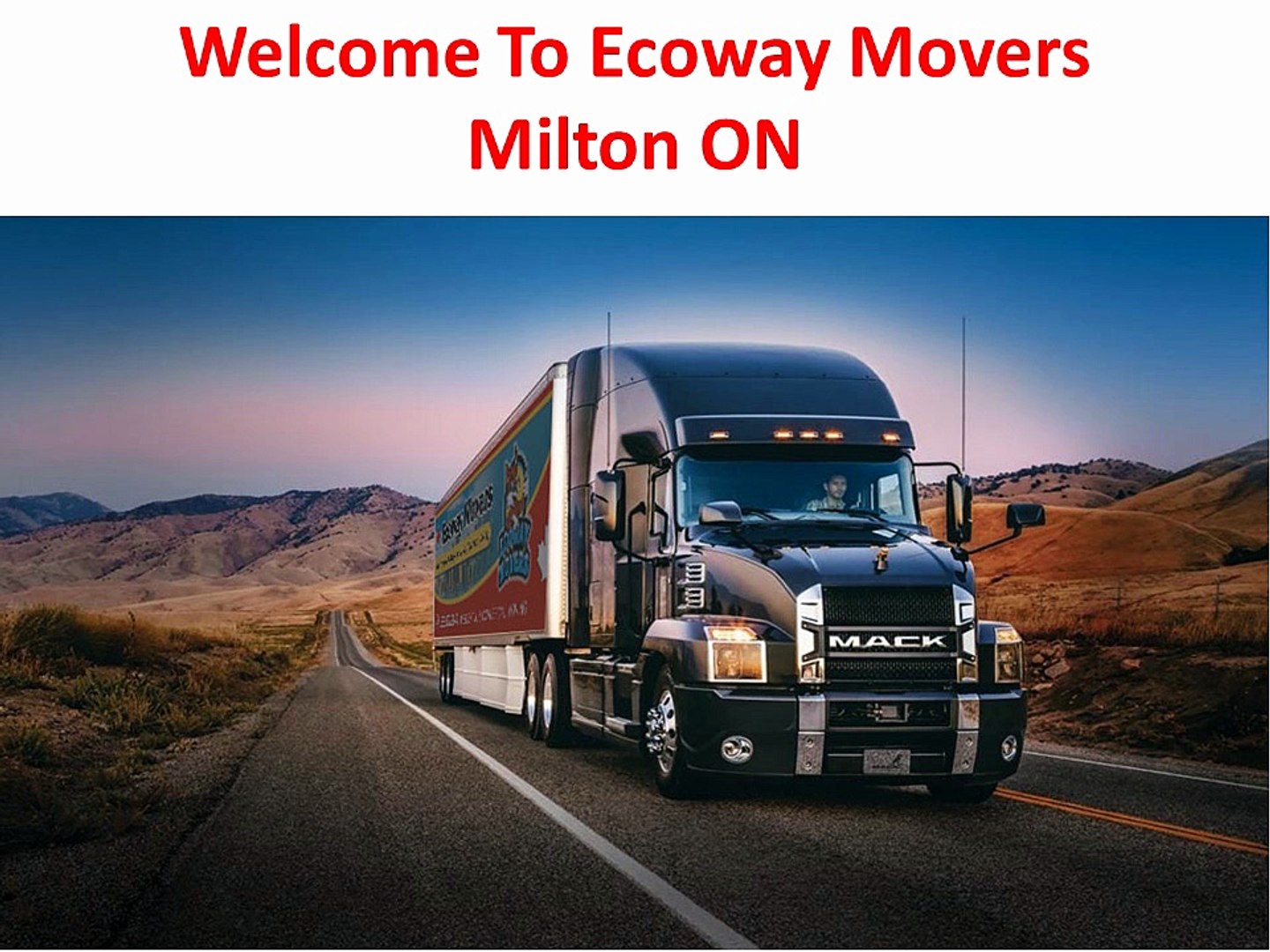 ⁣Ecoway Movers : #1 Moving Company in Milton, ON | L9T 1N7