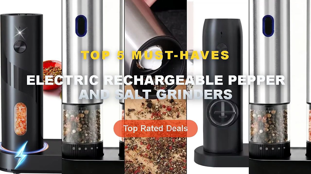 Best Electric Rechargeable Pepper And Salt Grinders on AliExpress | Review - Electric Salt and Pepper Grinder Automatic ...