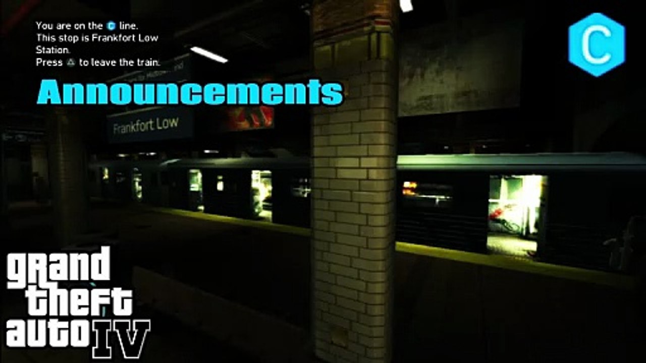GTA IV Train Routes C + B Lines Announcements