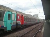 BB 9217 quittant la gare de Paris-Austerlitz avec un Aqualys