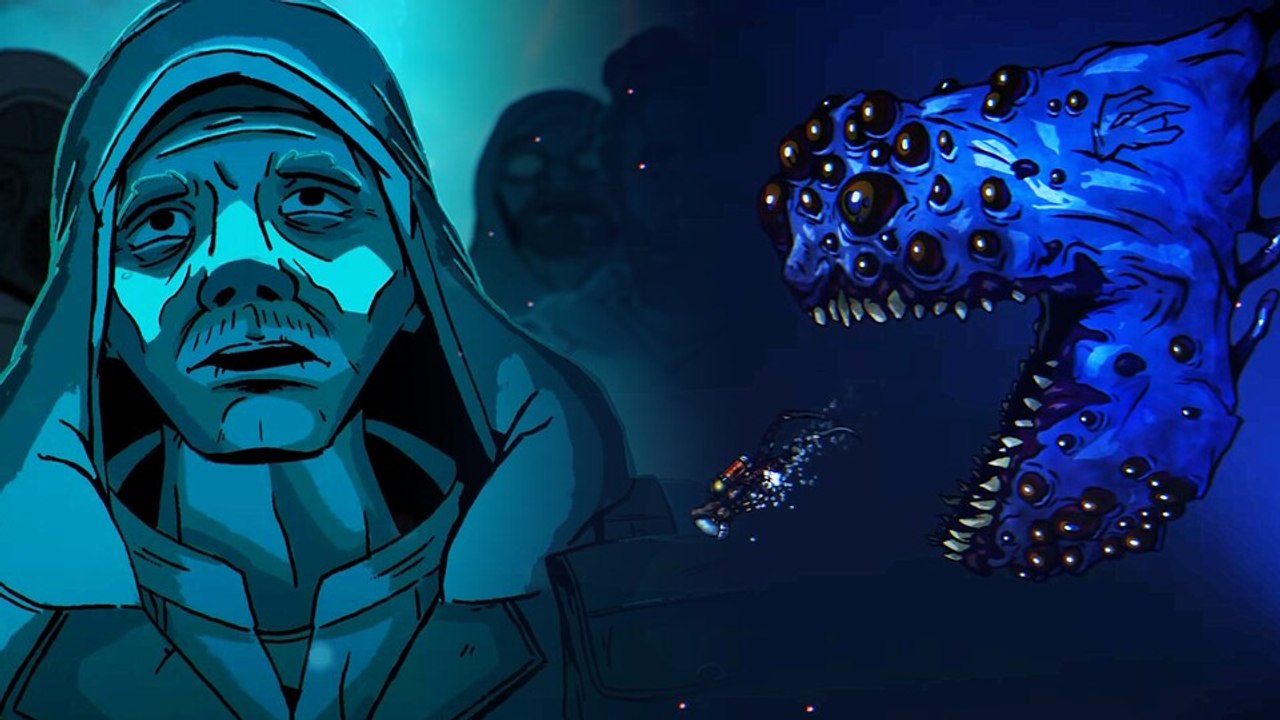 In diesem düsteren Survivalspiel treffen die Tauchgänge von Dave the Diver auf den aussichtslosen Horror von Darkest Dungeon