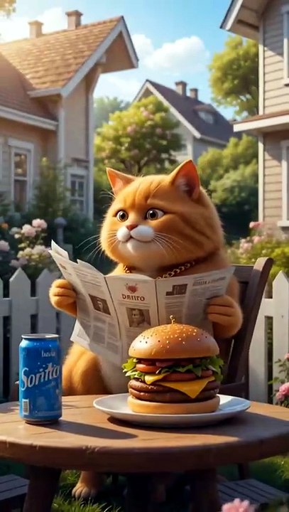 Fat Cat's Burger Stolen by Greedy Pig! 🐱🍔🐷 | Funny AI Animation