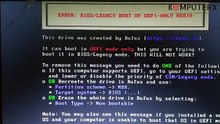 CARA YANG BENAR MENGATASI TIDAK BISA BOOTING DARI USB FLASHDISK ERROR BIOS LEGACY BOOT RUFUS