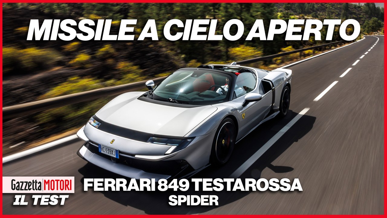 Ferrari 849 Testarossa Spider: 1.050 Cv per piegare lo spazio-tempo