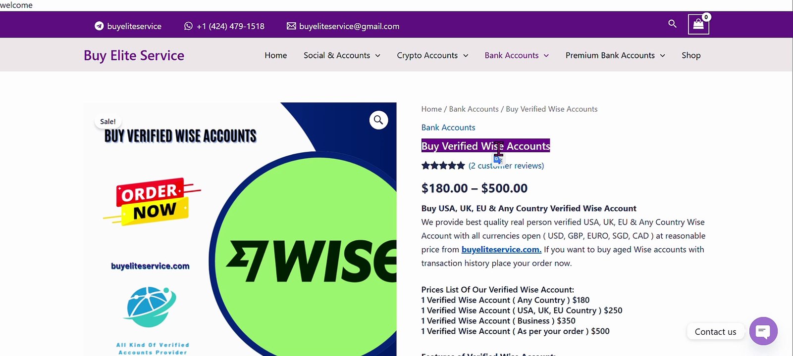 5 Top Sites To Buy Verified Wise Accounts - bulb