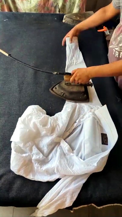 Extremely Satisfying Ironing Transformation | From Wrinkled to Perfectly Pressed