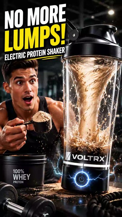 VOLTRX Premium Electric Protein Shaker Bottle 2...