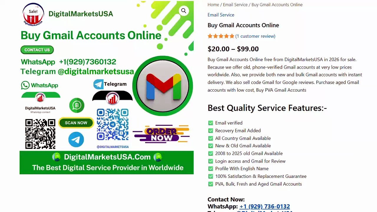 Buy Gmail Accounts Online  Safe, Verified, and Reliable