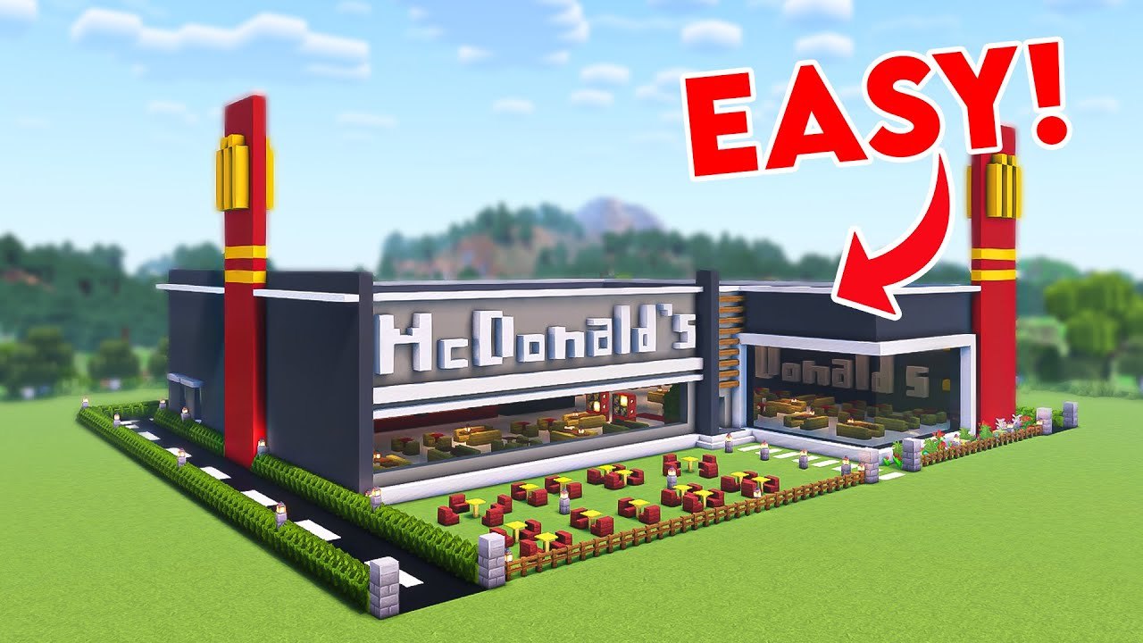 Minecraft: How To Build A MC Donald's - Tutorial