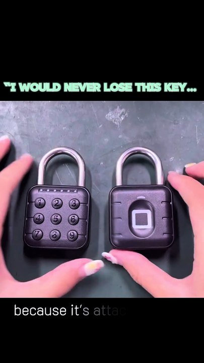“I would NEVER lose this key… because it's attached to me. 😳👆”