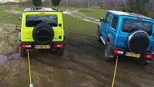 How many Jimnys does it take to pull a G Wagen