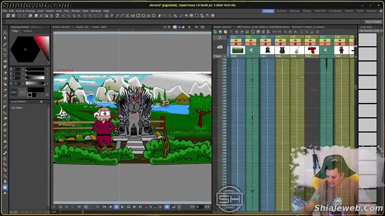 🎨🐧 #Tutorial #OpenToonz + #Linux 💻✨ Dibujand...