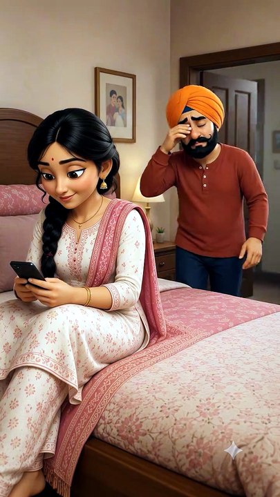 Meri Aankh Mein Kya Hai? 👀😂 | Santa Jeeto Husband Wife Comedy | DesiAiMama