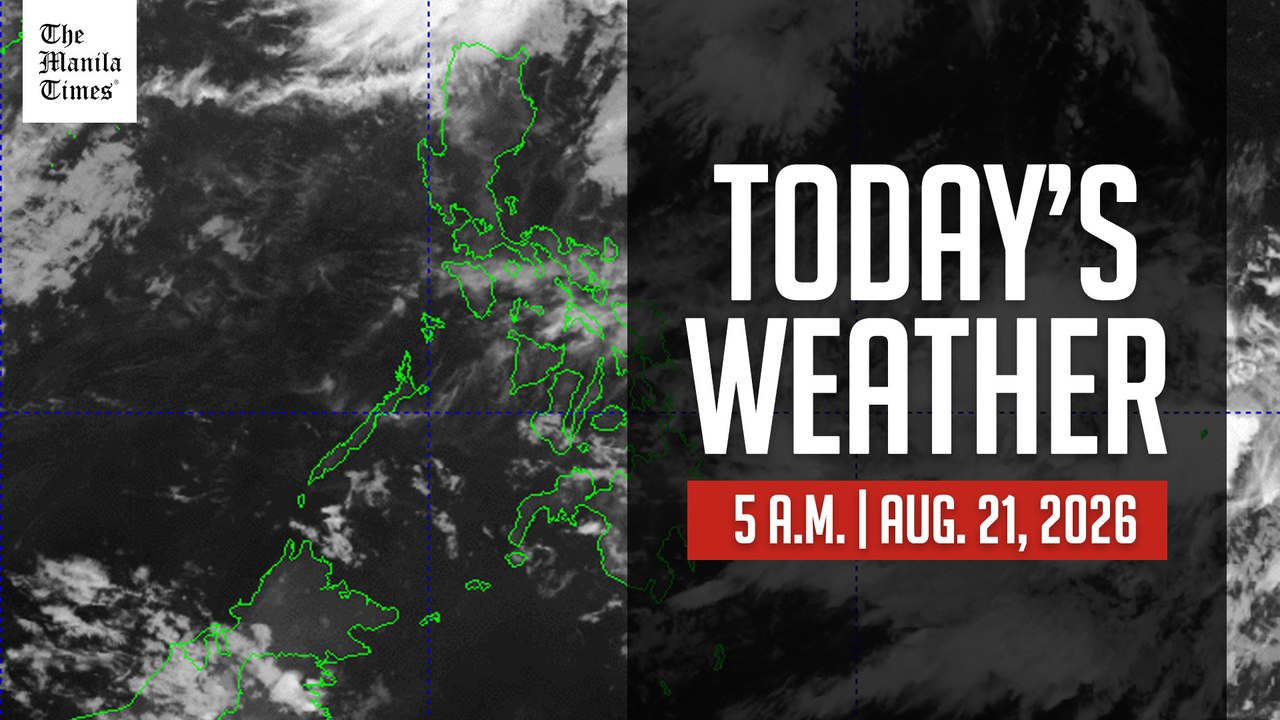 Today's Weather, 5 A.M. | Aug. 21, 2026
