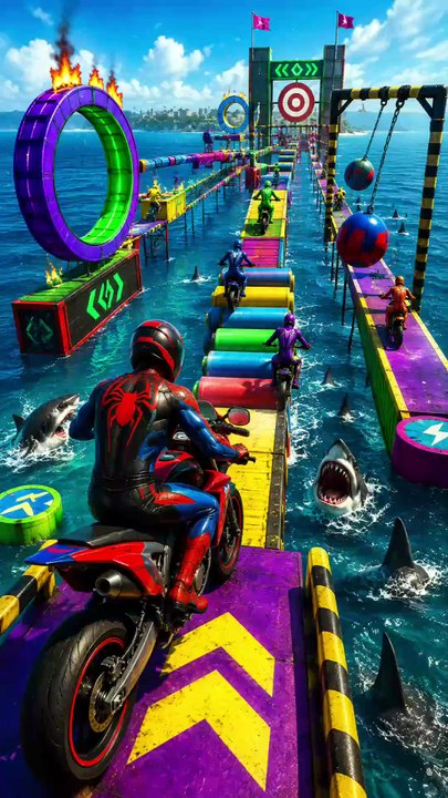 🔥 SPIDERMAN vs HULK INSANE BIKE PARKOUR! 😱🏍️ WHO WILL WIN? #Shorts #Spiderman #Hulk #Parkour #GTA5