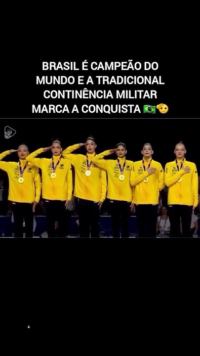 Continência marca a conquista 🇧🇷
