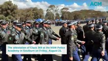 Goulburn Police Academy attestation of Class 369