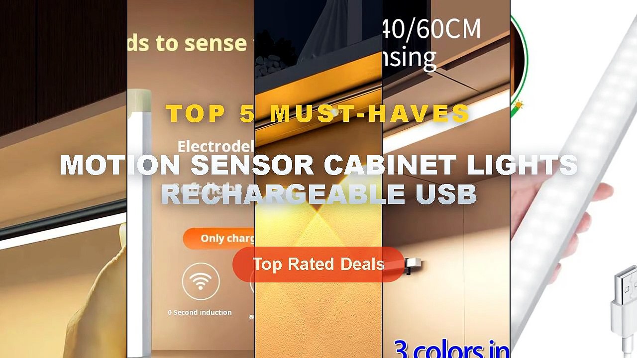 Top 5 Best Motion Sensor Cabinet Lights Recharg...
