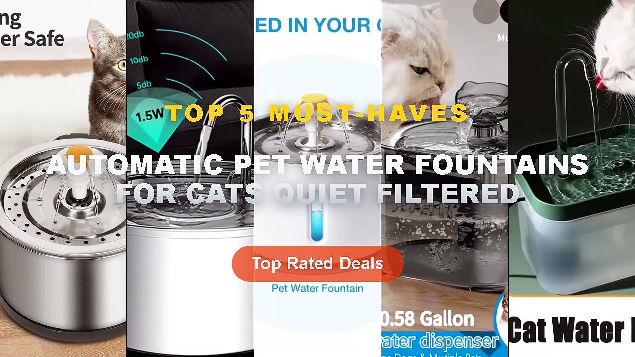 Top 5 Best Automatic Pet Water Fountains For Ca...