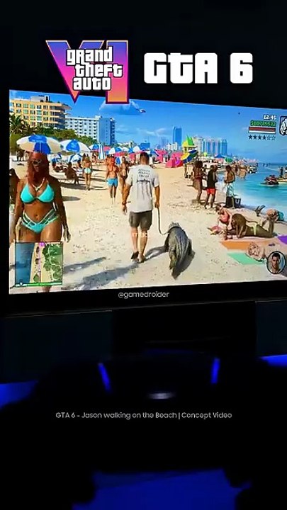 Gta 6 leaked gameplay viral beach  1 Vibe_Praiana