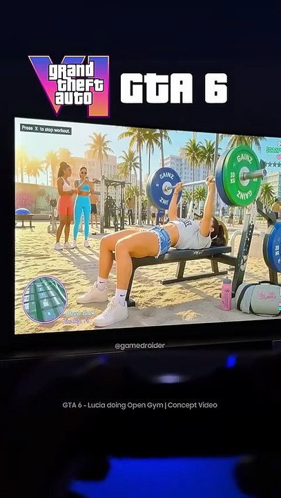 Gta 6 leaked gameplay viral beach  4 bikini girl ps5 Vibe_Praiana