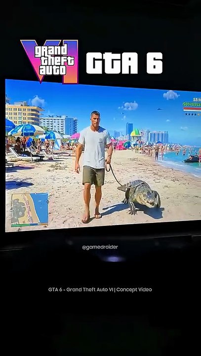 Gta 6 leaked gameplay viral beach  Vibe_Praiana