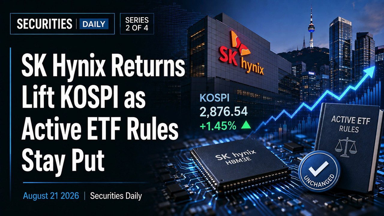 SK Hynix Returns Lift KOSPI as Active ETF Rules Stay Put | August 21 2026