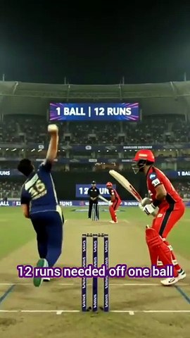 12 runs needed from 1 ball, great Subir on strike